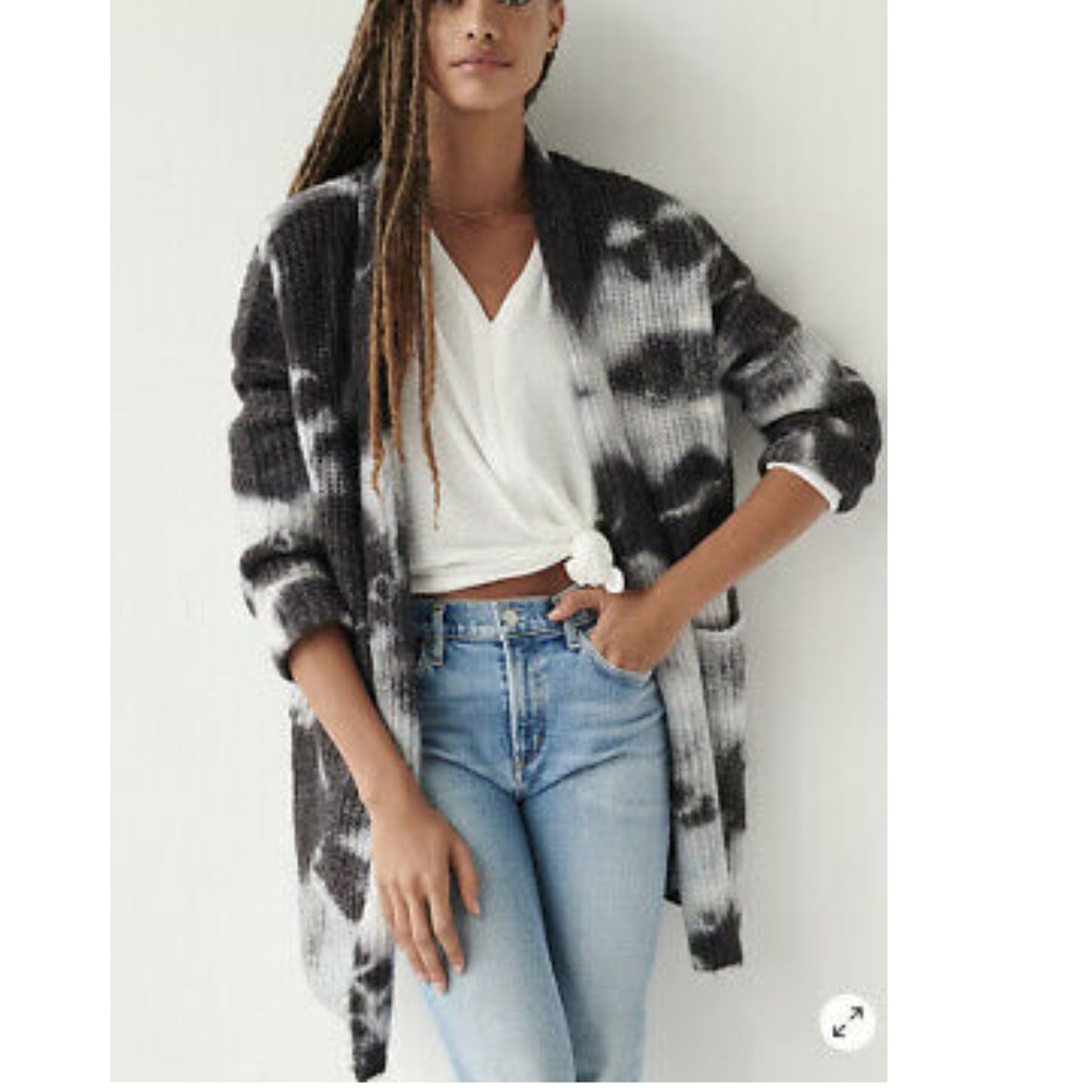 Anthropologie Avalon Tie-Dye Cardigan Sweater XS